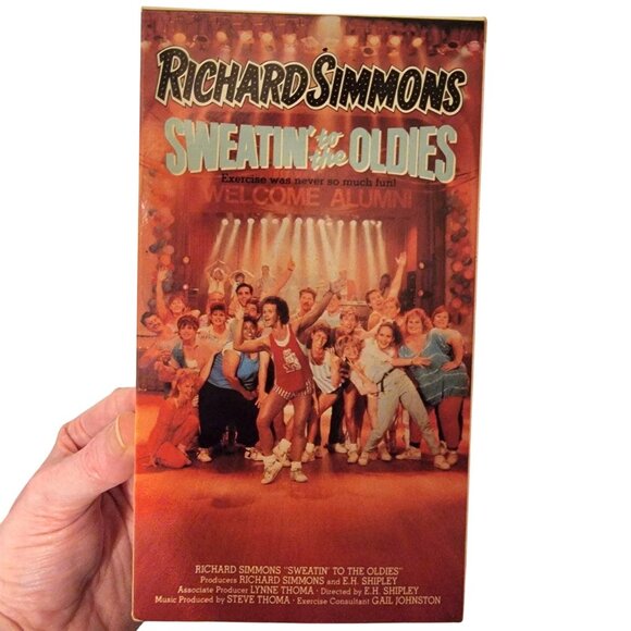 Vintage 90s Richard Simmons Sweatin' to the Oldies VHS Movie Tape Exercise Music - Picture 1 of 11